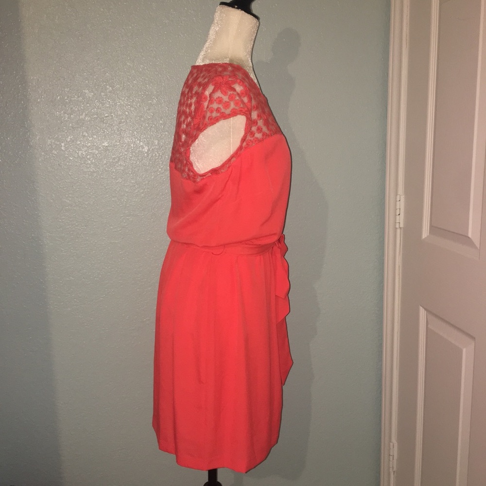Guess Slip On Embroidered Dress Tie Waist Stretch - Picture 5 of 5